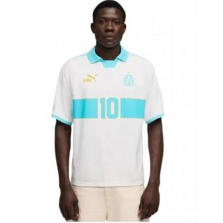 Olympique Marsella Camiseta KING Retro Blanco Azul 2026